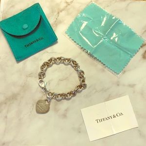 Tiffany & Co. Heart Charm Bracelet 925